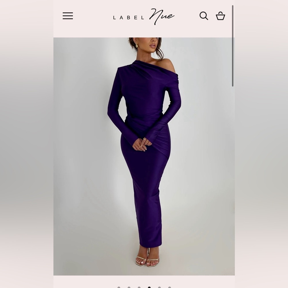 Label Nue Viviana Dress in Eggplant